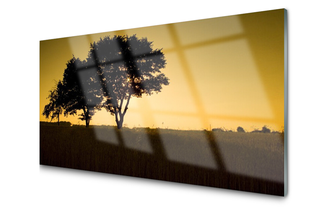 

Panel szklany dekor Drzewa Roślina 140x70 + Klej