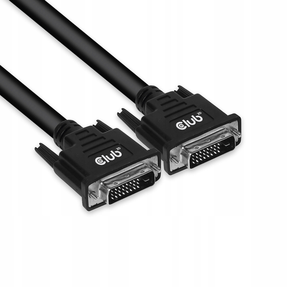 Kabel DVI-D do DVI-D 3m CLUB3D, rozdzielczość 2560x1600 px