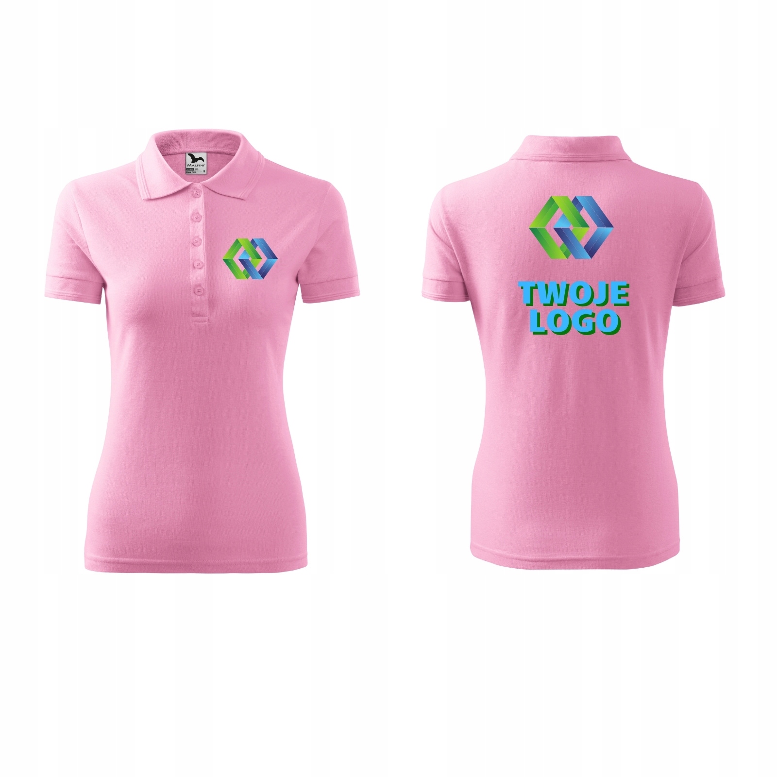 

koszulka Polo damska z własnym logo/nadrukiem