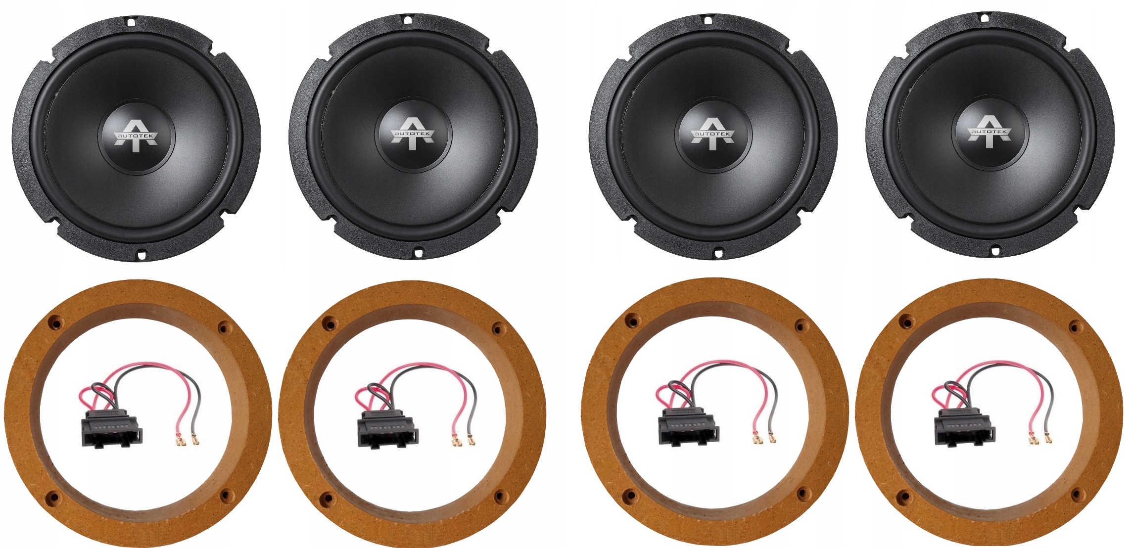 Autotek ATX6.2W Reproduktory Vw Golf 4 IV Přední Zadní