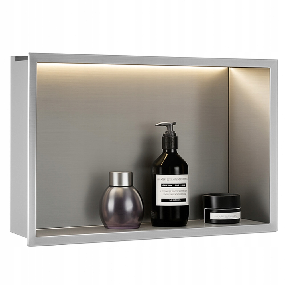 Rea półka Led 30x45x10 cm Ss