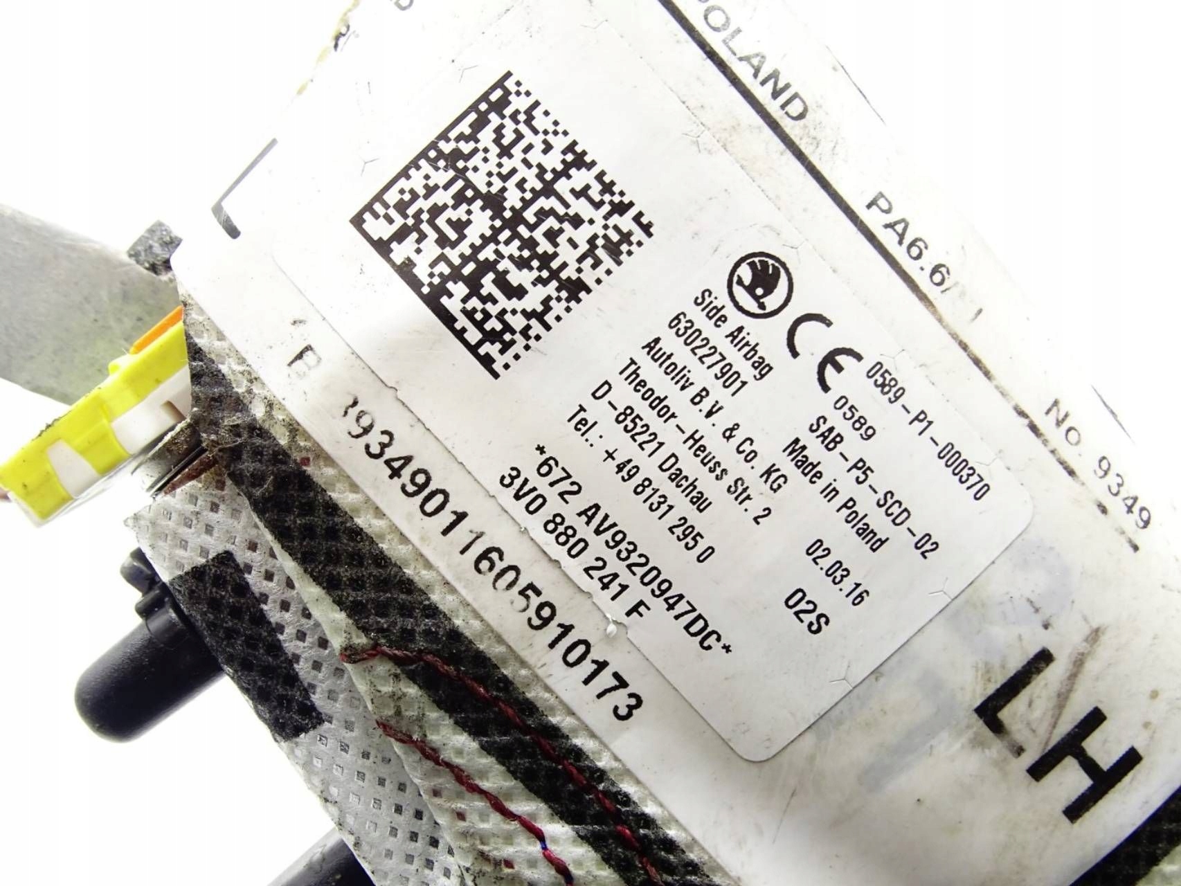Airbag AIRBAG SITZ links SEAT ATECA 16- 3V0880241F