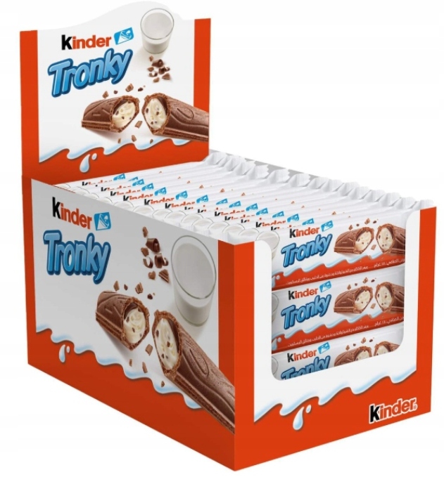 Kinder Tronky Batonik Wafelek Mleczno Czekoladowy 48szt x 18g