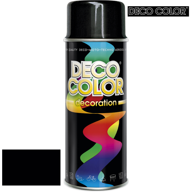 

Deco Color Farba Spray Czarny Ral 9005 Połysk