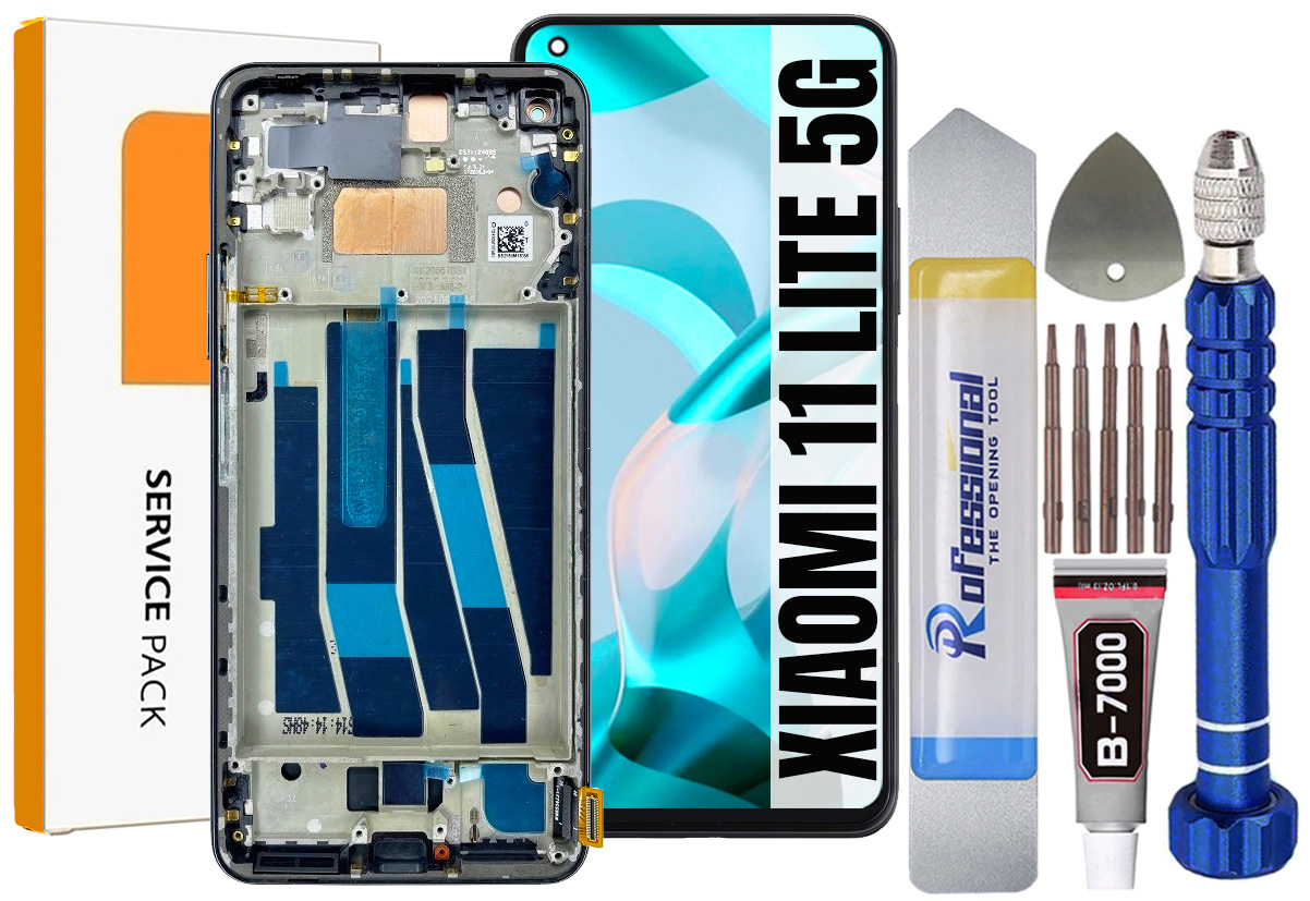 Displej Pro Xiaomi 11 Lite 5G Originál Oem Obrazovka Rámeček