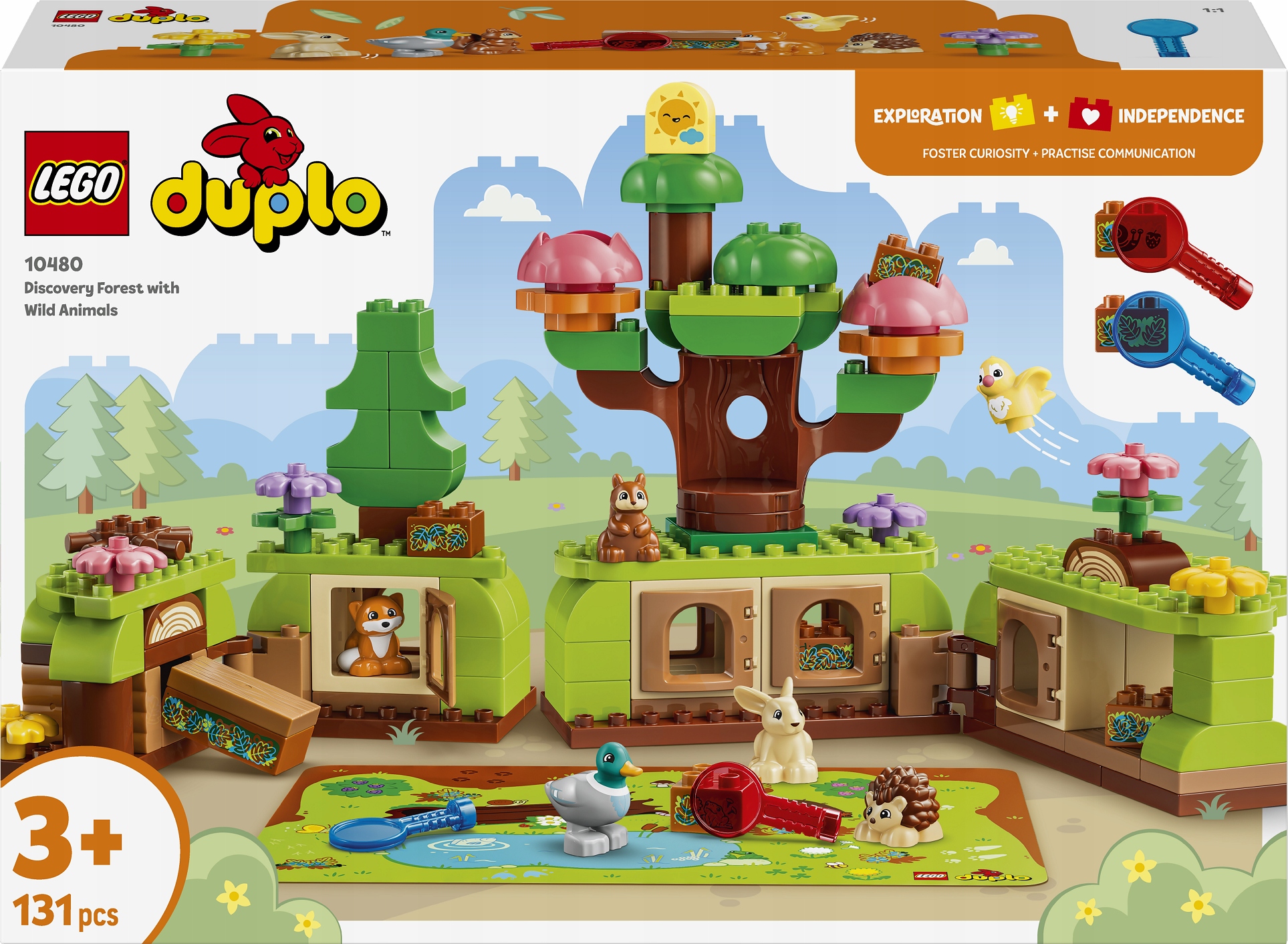 Lego Duplo Las odkrywców z dzikimi zwierzętami 10480