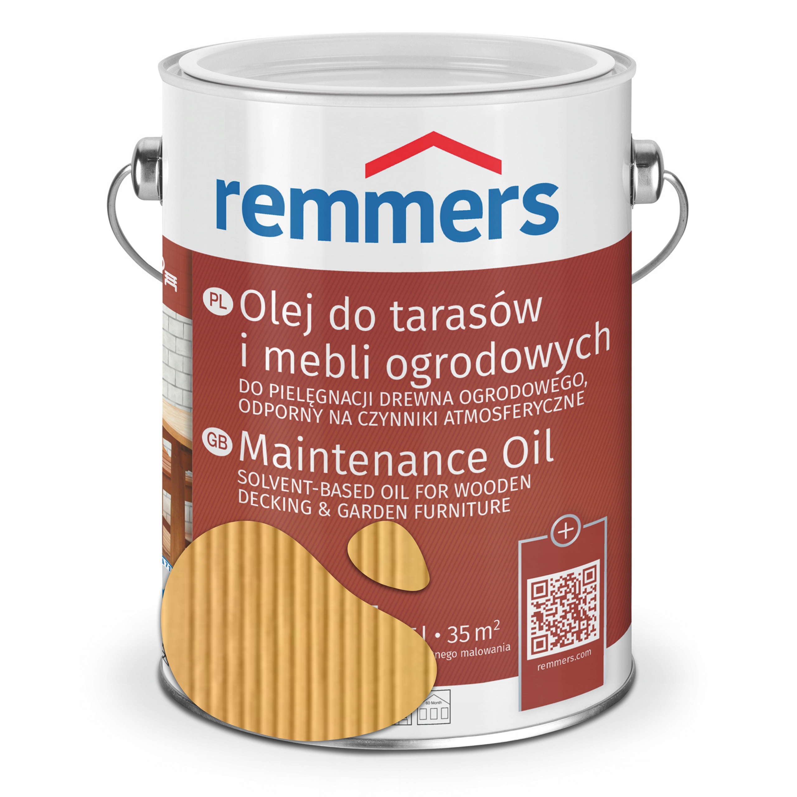 Remmers Olej do Drewna Pflege Bangkirai 20L Taras Meble Ogrodowe Ochrona