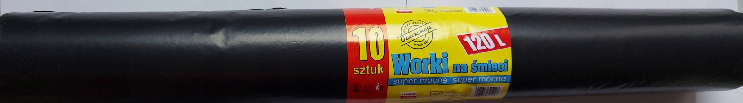 

Worki Na Śmieci Odpady Bardzo Mocne 120L 10szt