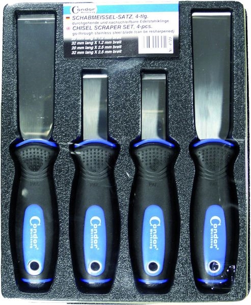 Набор скребков для обивки CONDOR 4 шт., ОЛЬШТЫН