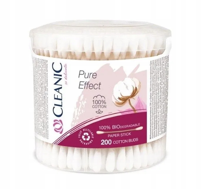 

Cleanic Higieniczne patyczki do uszu, 200 sztuk