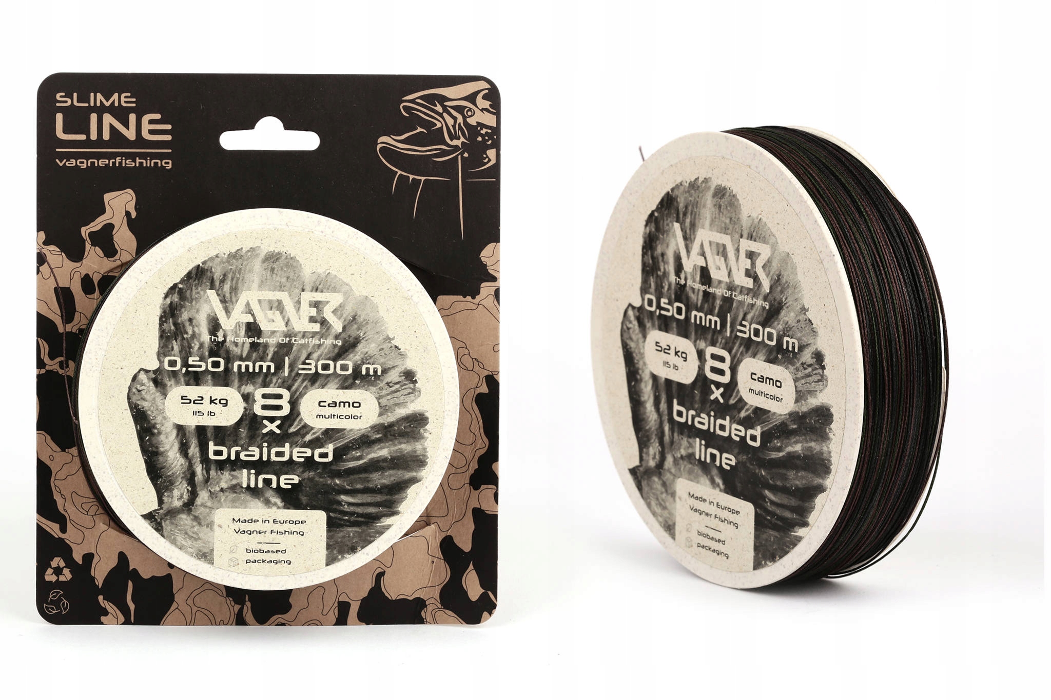 Plecionka Vagner Slime Line 8X Camo 0,40/300m