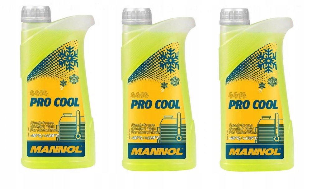 Mannol Pro Cool Płyn do chłodnic motocyklowych -40°C +135°C 3 litry