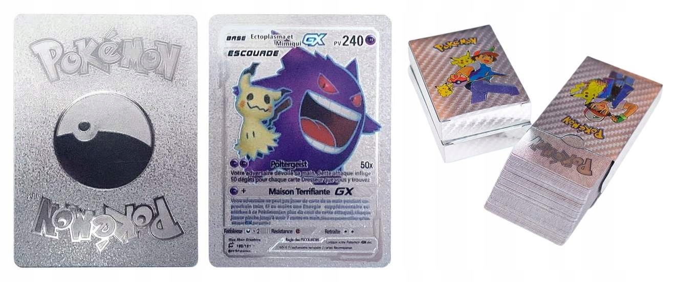 

Srebrne Karty Pokemon Zestaw 55 Sz Kolekcjonerskie