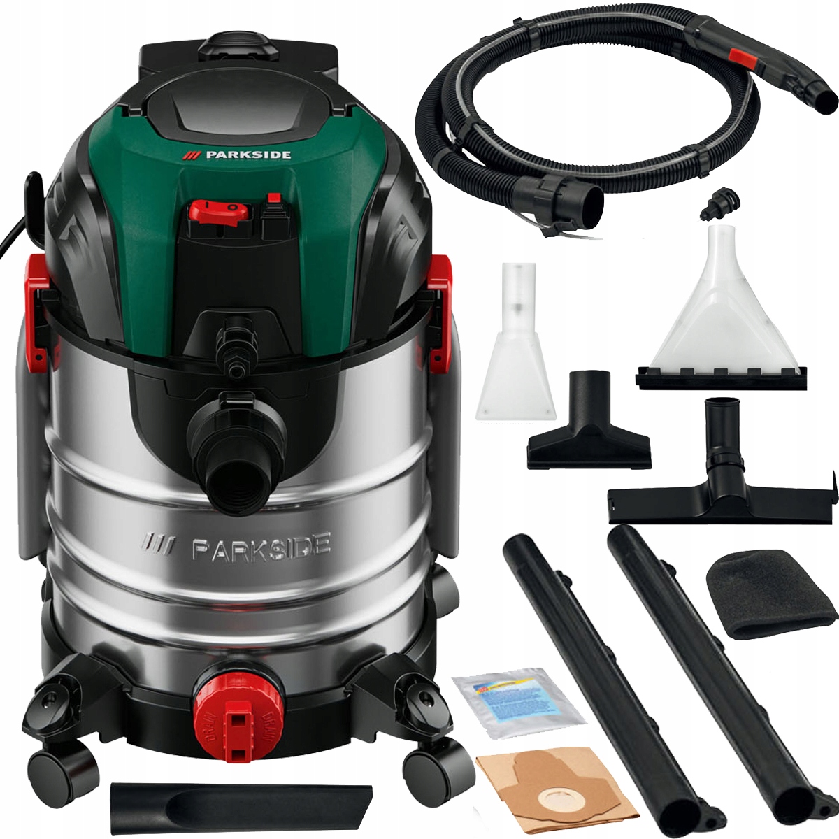 Parkside Pws 20 Odkurzacz przemysłowy piorący na sucho mokro 1600W 20 L