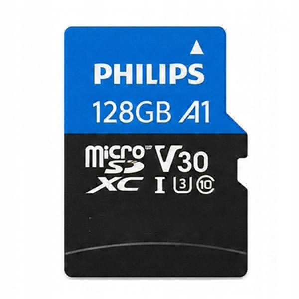 Paměťová Karta Sd Philips 128 Gb Uhs-i Micro Sdxc A1 V30 Až 130 Mb/s Adaptér