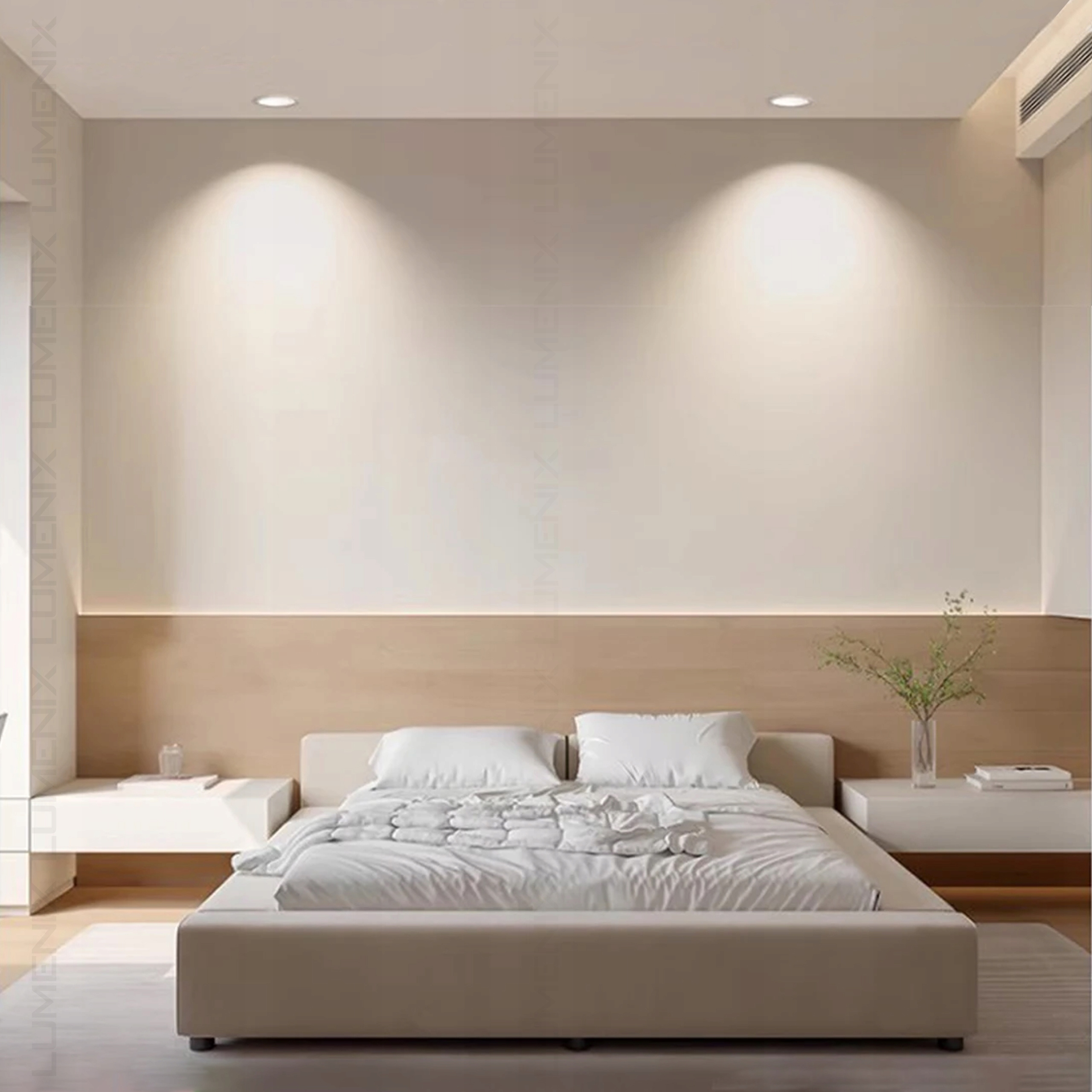 Panel plafon LED podtynkowy okrągły 6W NEUTRALNA Rodzaj plafon