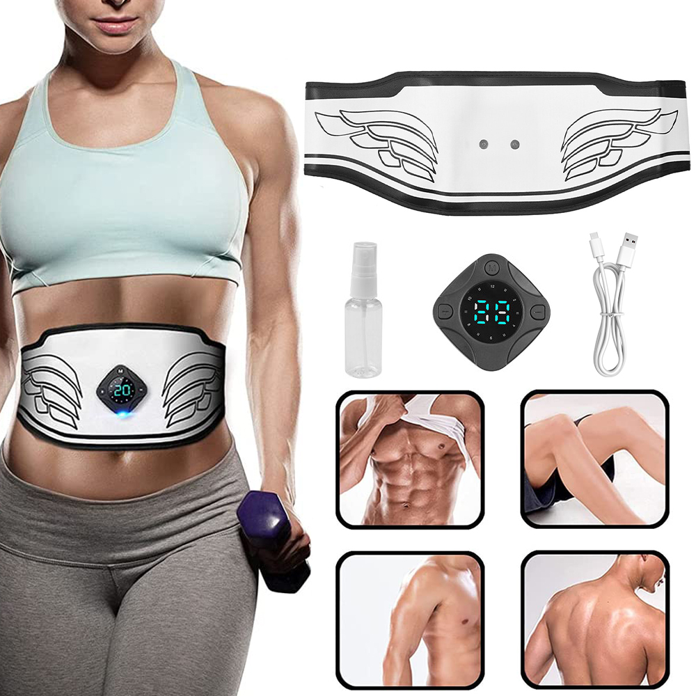 Elektrostimulátor Břišních Svalů Ems 12 Režimů Hubnutí Pásu