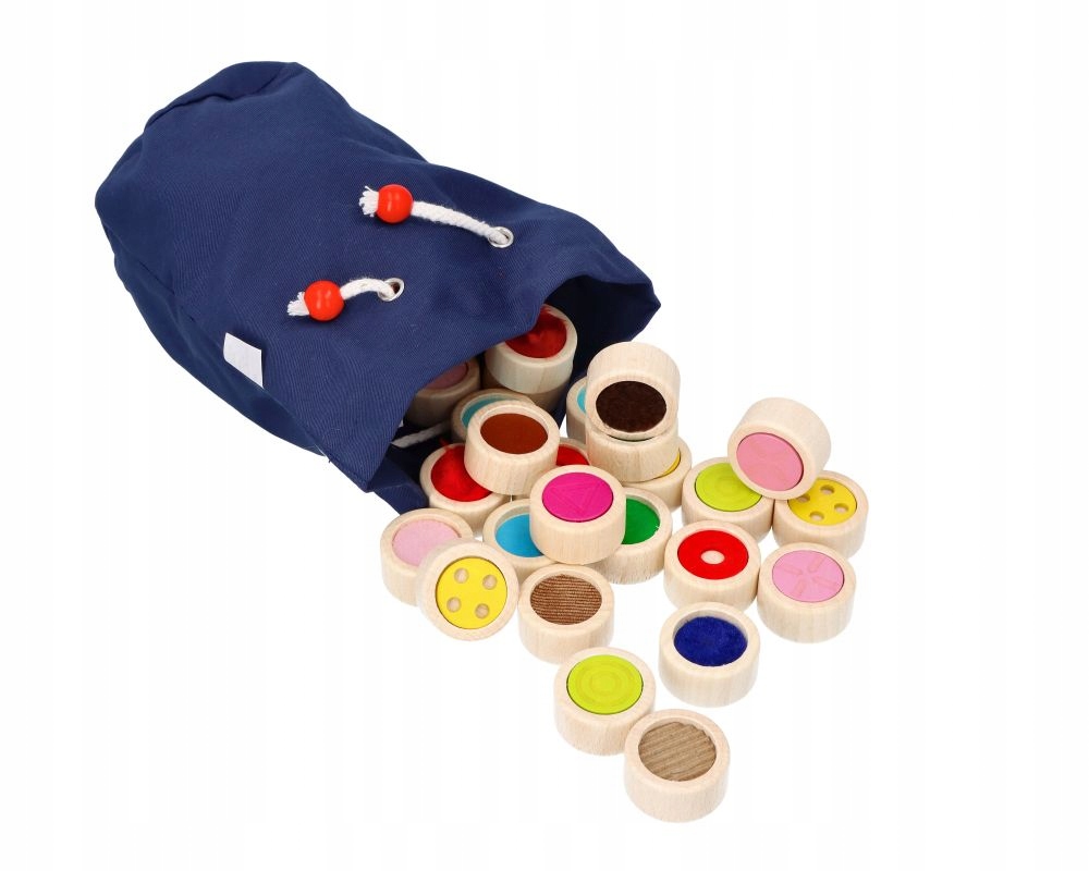 Gra Logiczna MEMORY DOTYKOWE + WOREK 32 ELEMENTY