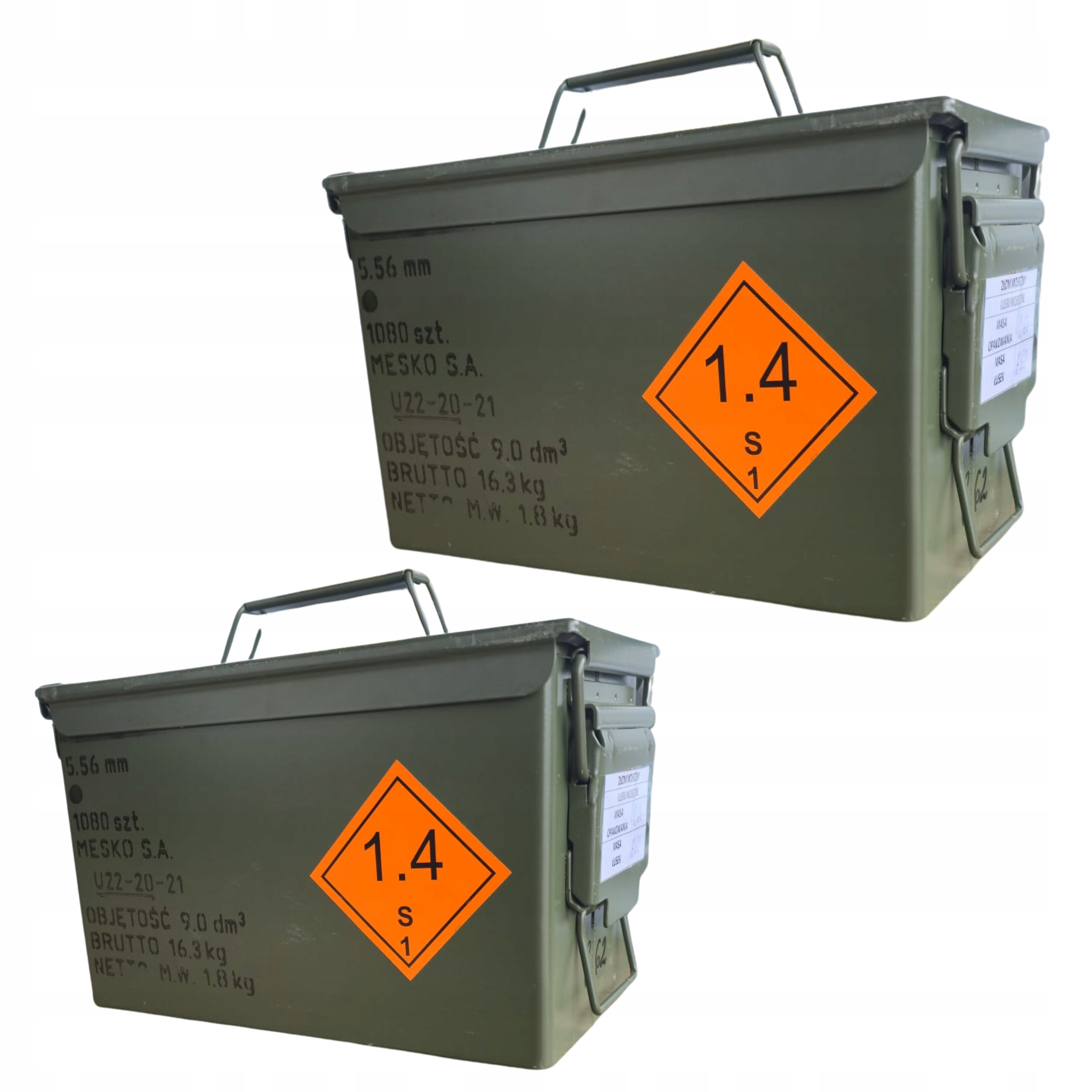 2 Sztuki Hermetycznych Skrzyń Warsztatowe Metalowa Na Narzędzia Olive