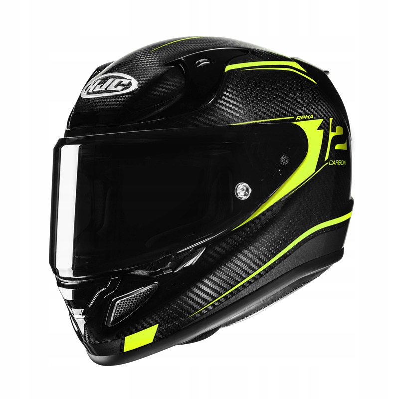 Motocyklová Prilba Hjc RPHA12 Carbon Keres Black Yellow L