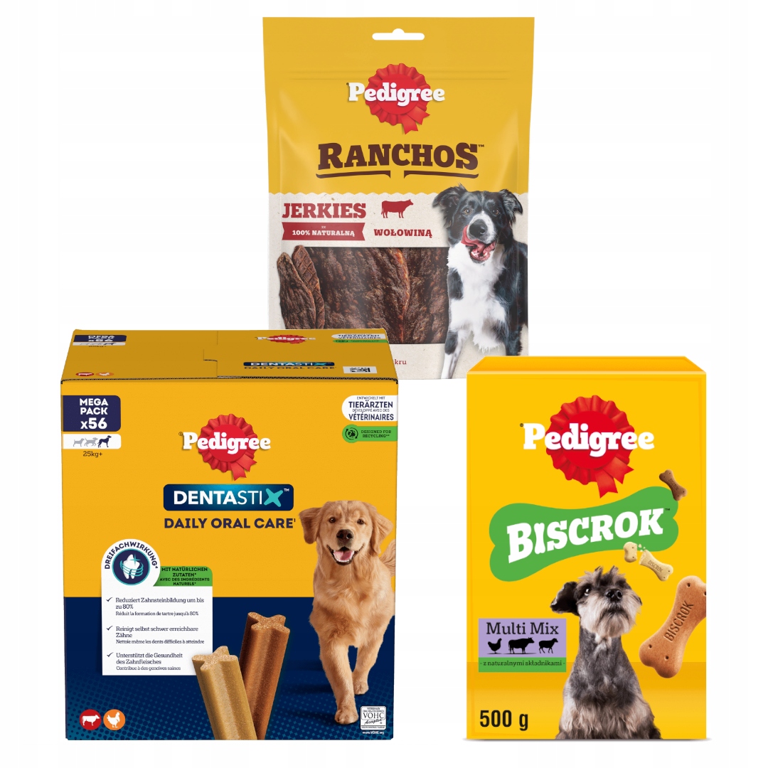 Levně Pedigree Sada pamlsků pro psa Dentastix Biscrok Ranchos Mix Chutí