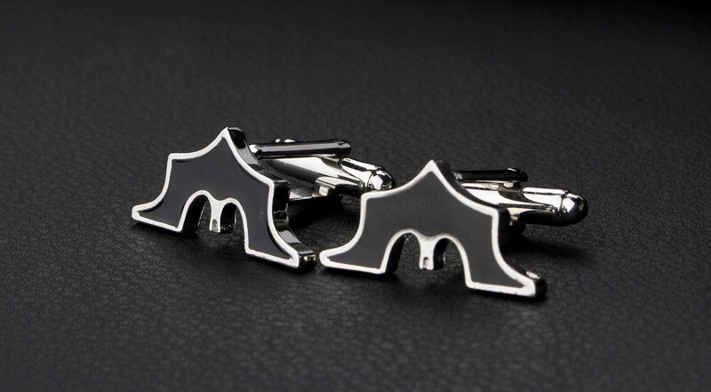 SPINKI DO MANKIETÓW koszuli BATMAN ORYGINAŁ JAKOŚĆ Wykończenie polerowane