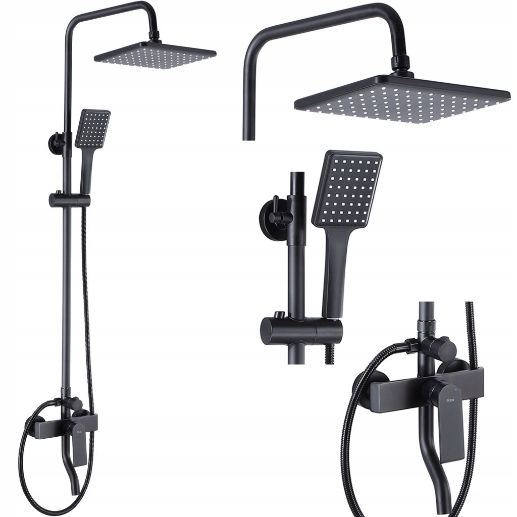 Sprchový stĺp Hass čierny Rea -B9968 /ka/