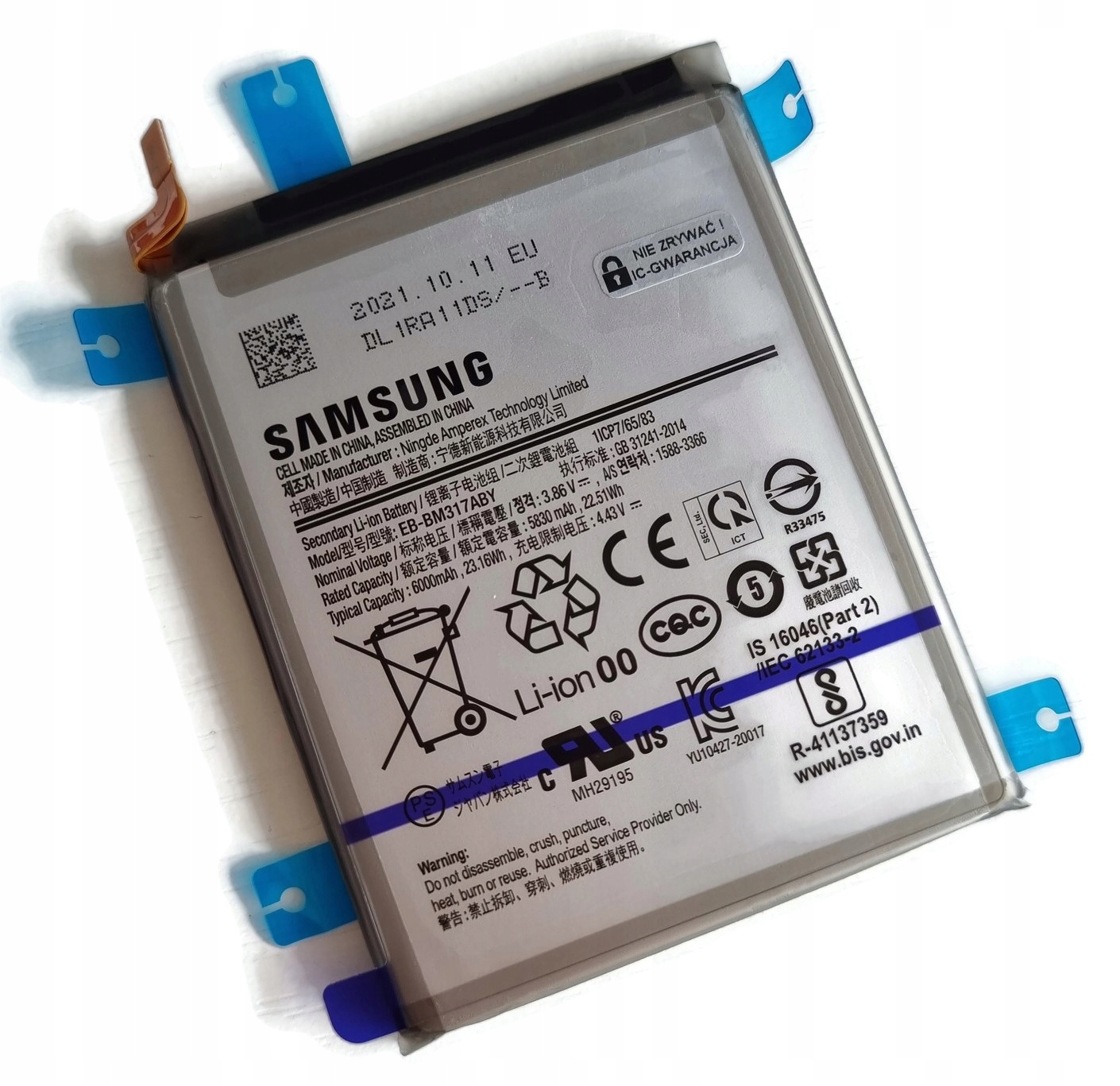 Org Nová originální baterie pro Samsung Galaxy M31s (SM-M317)