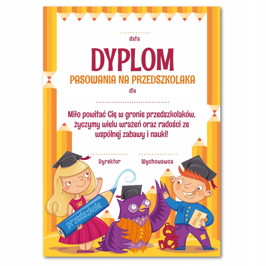 

Dyplom Pasowania Na Przedszkolaka