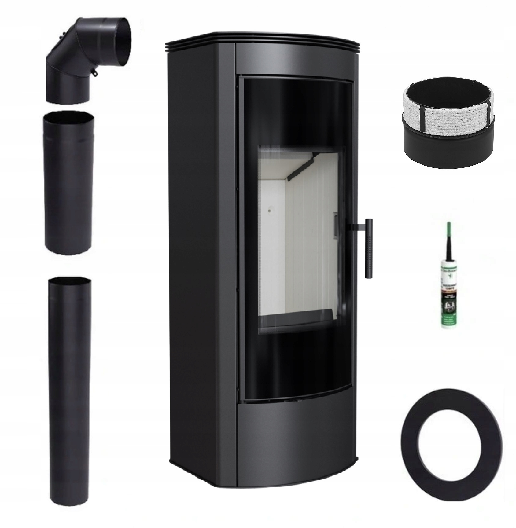 Kamna Stojící Ocelová Kamna Titan Panorama