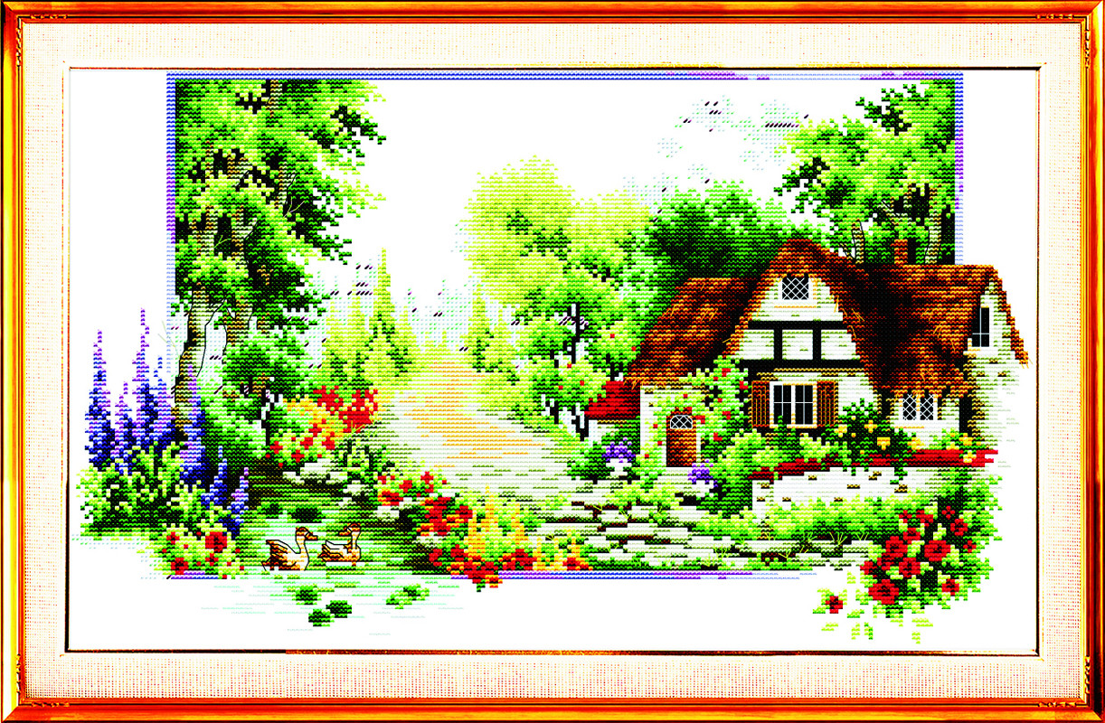 Kanva s potiskem- kanva, mulina, sada