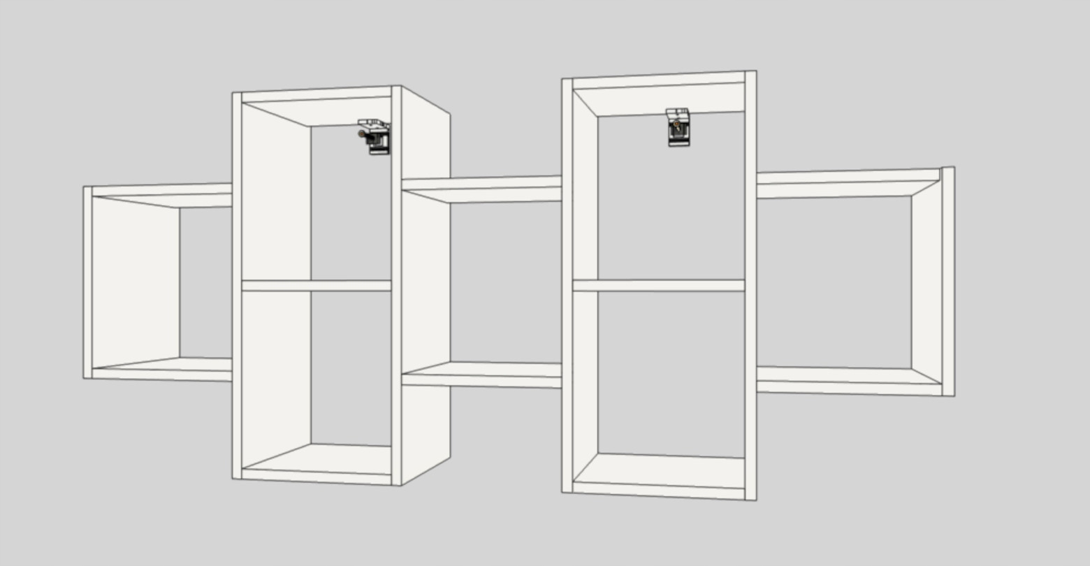 Półka wisząca ścienna regał na książki do salonu 143 cm biała mat aneta Wysokość mebla 60 cm