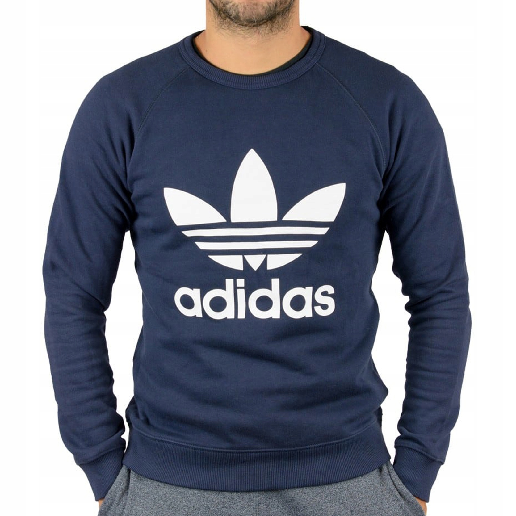 Adidas Originals pánská tepláková pánská mikina tmavě modrá AY7793 M