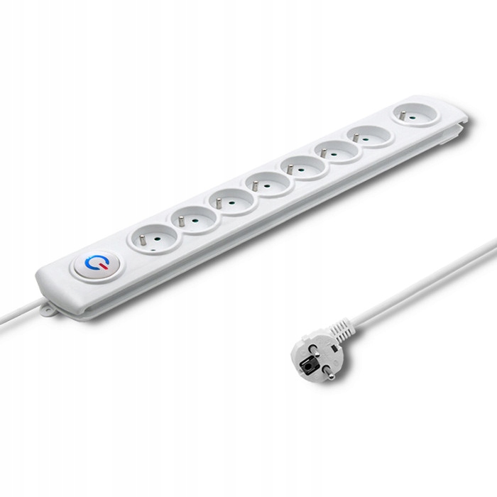 

Qoltec Listwa antyprzepięciowa 8 gniazd 1.5m