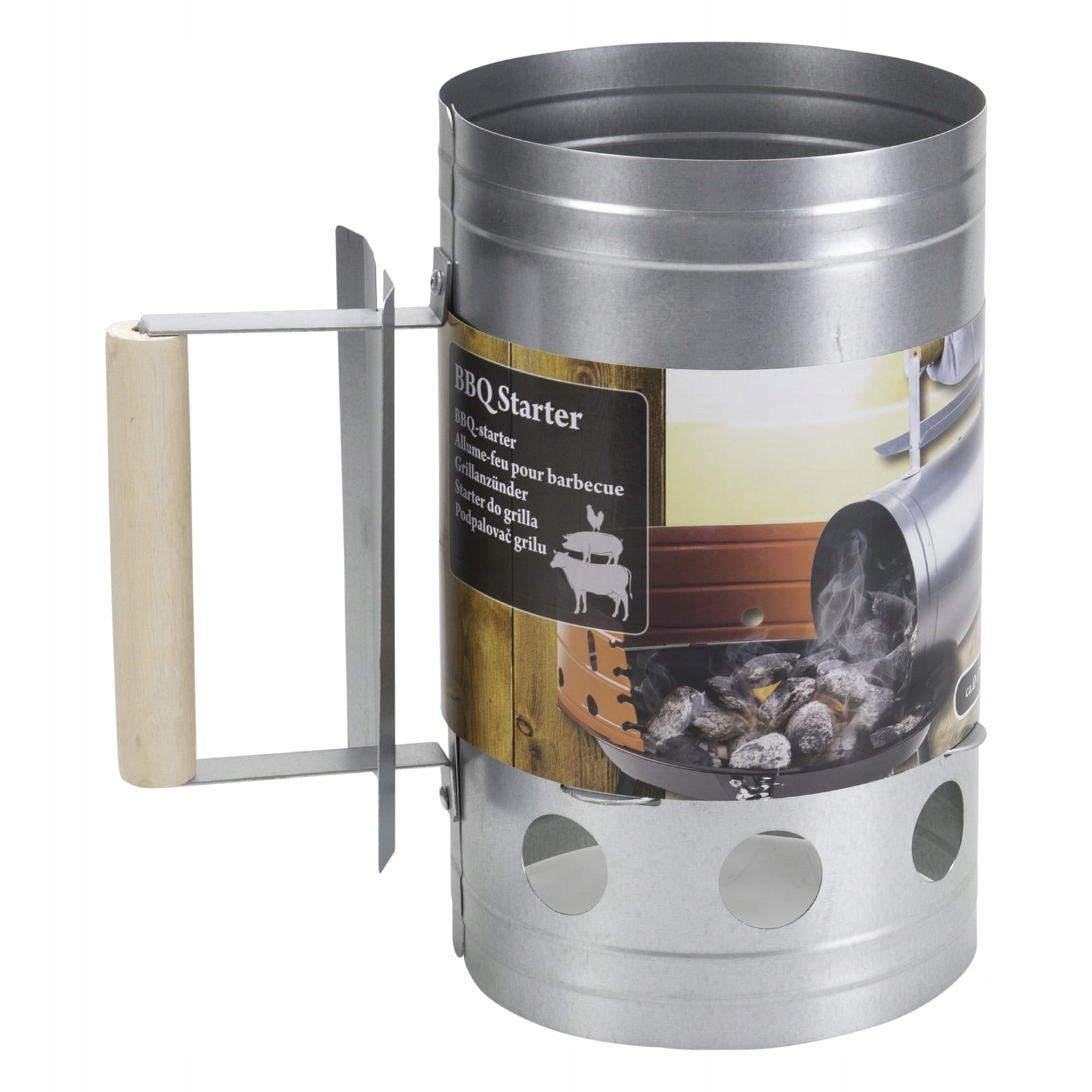 Komin do grilla Rozpałka Pojemnik Kubek 16 cm