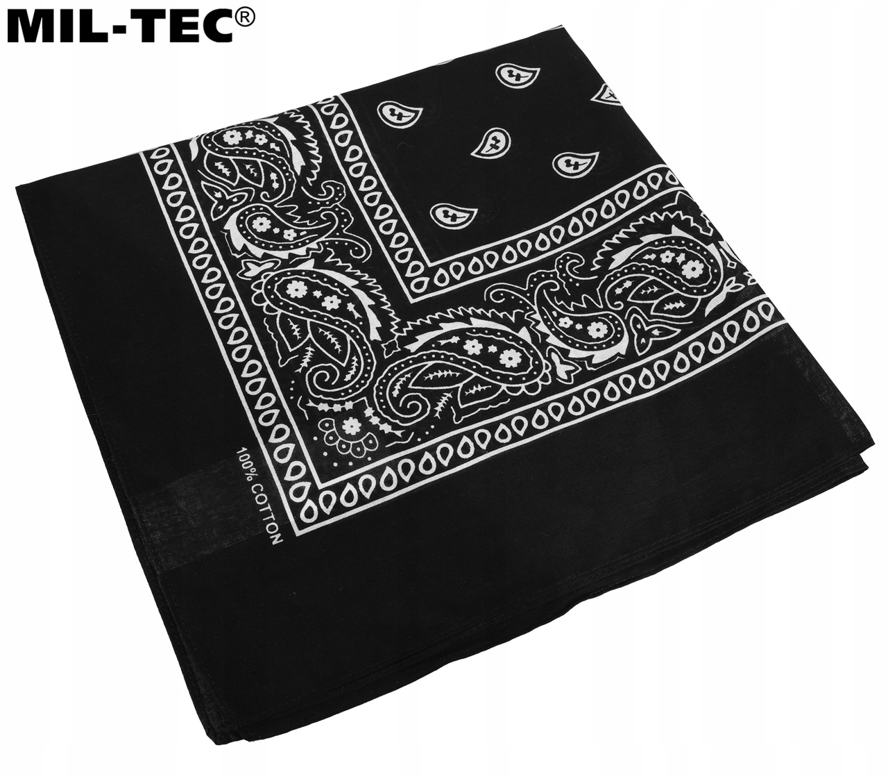 CHUSTA BANDANA BANDAMA WESTERN NA GŁOWĘ MIL-TEC Czarna EAN (GTIN) 4046872159152