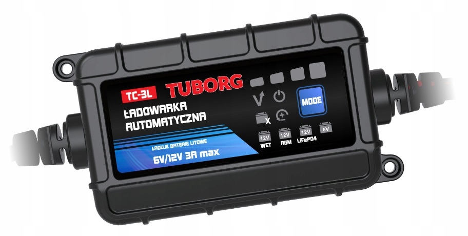 Автоматичний зарядний пристрій Tuborg TC-3L 6V 12V 3A LiFe