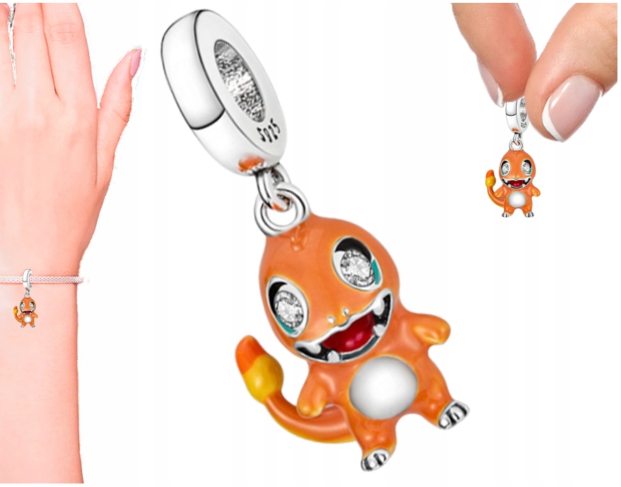 

Charms Zawieszka Charms Charmander Pokemon Trusky