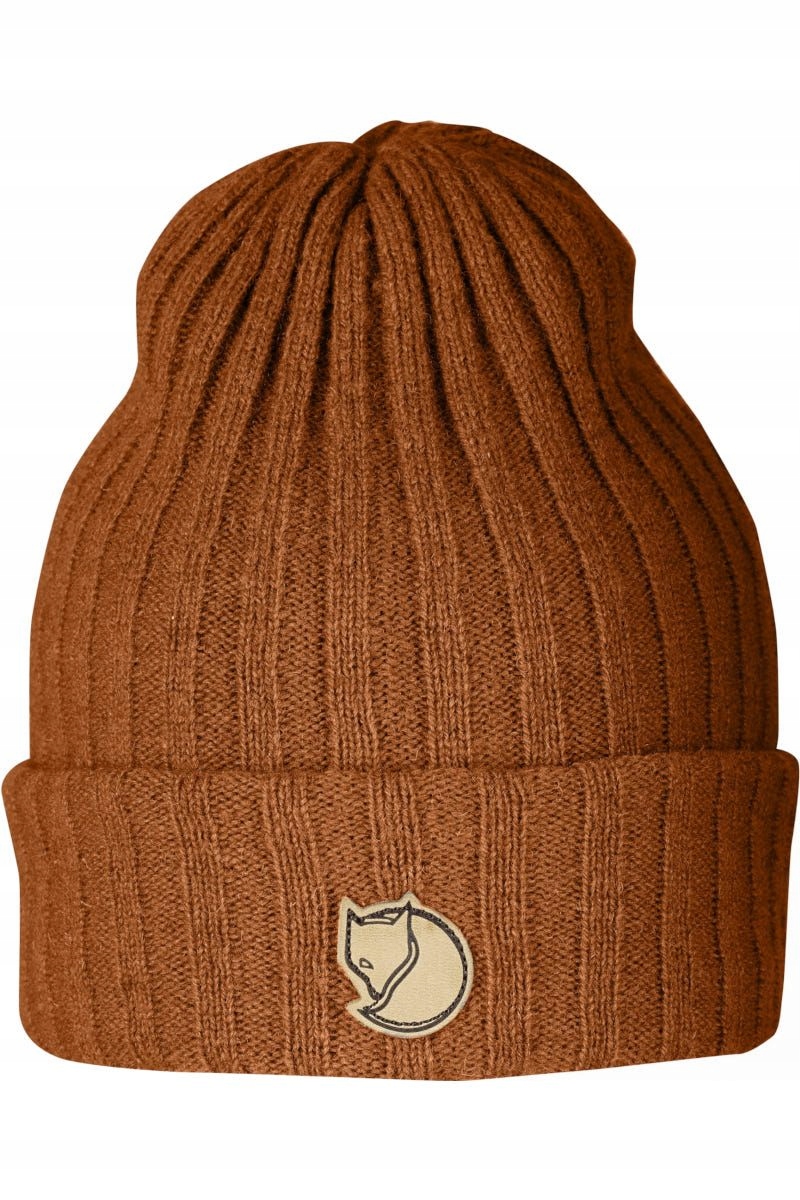 Fjallraven Czapka beanie Byron Hat pomarańczowa uni