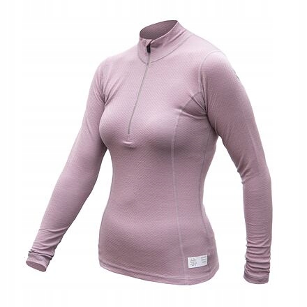 Sensor Merino Df dámské triko dl.rukáv zip mystic violet velikost S