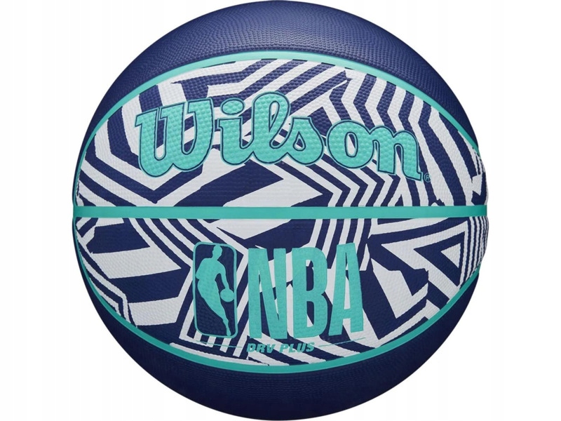 Piłka koszykowa Wilson Nba Drv Plus Dazzle Camo Bskt Indigo (Rozmiar 5)