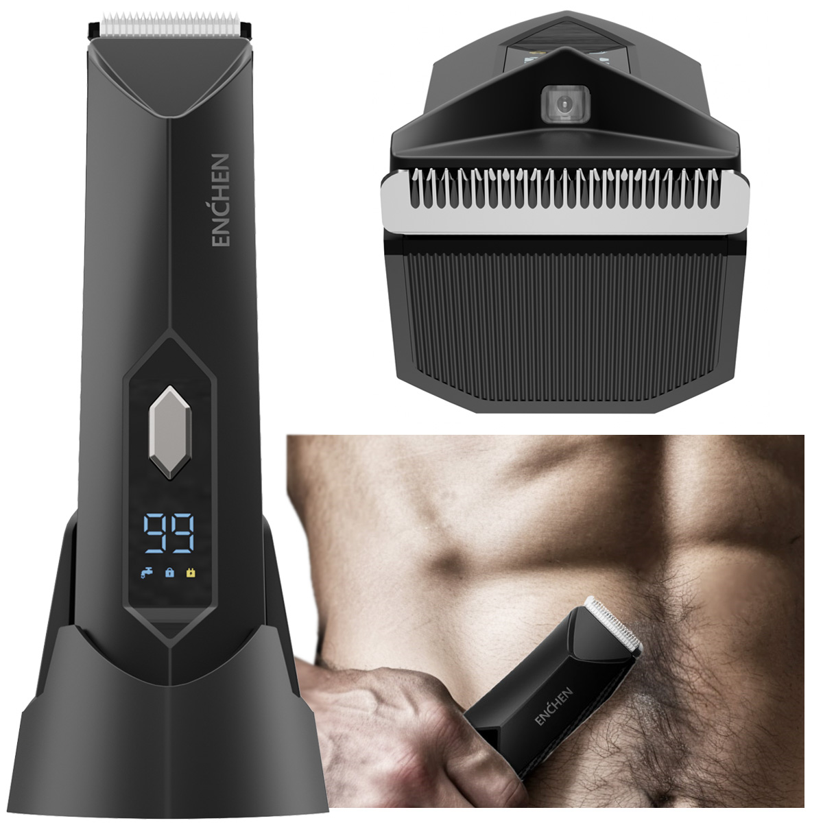 Zastřihovač Enchen Spark 2 Holicí Strojek Strojek na strniště a podpaží pro muže