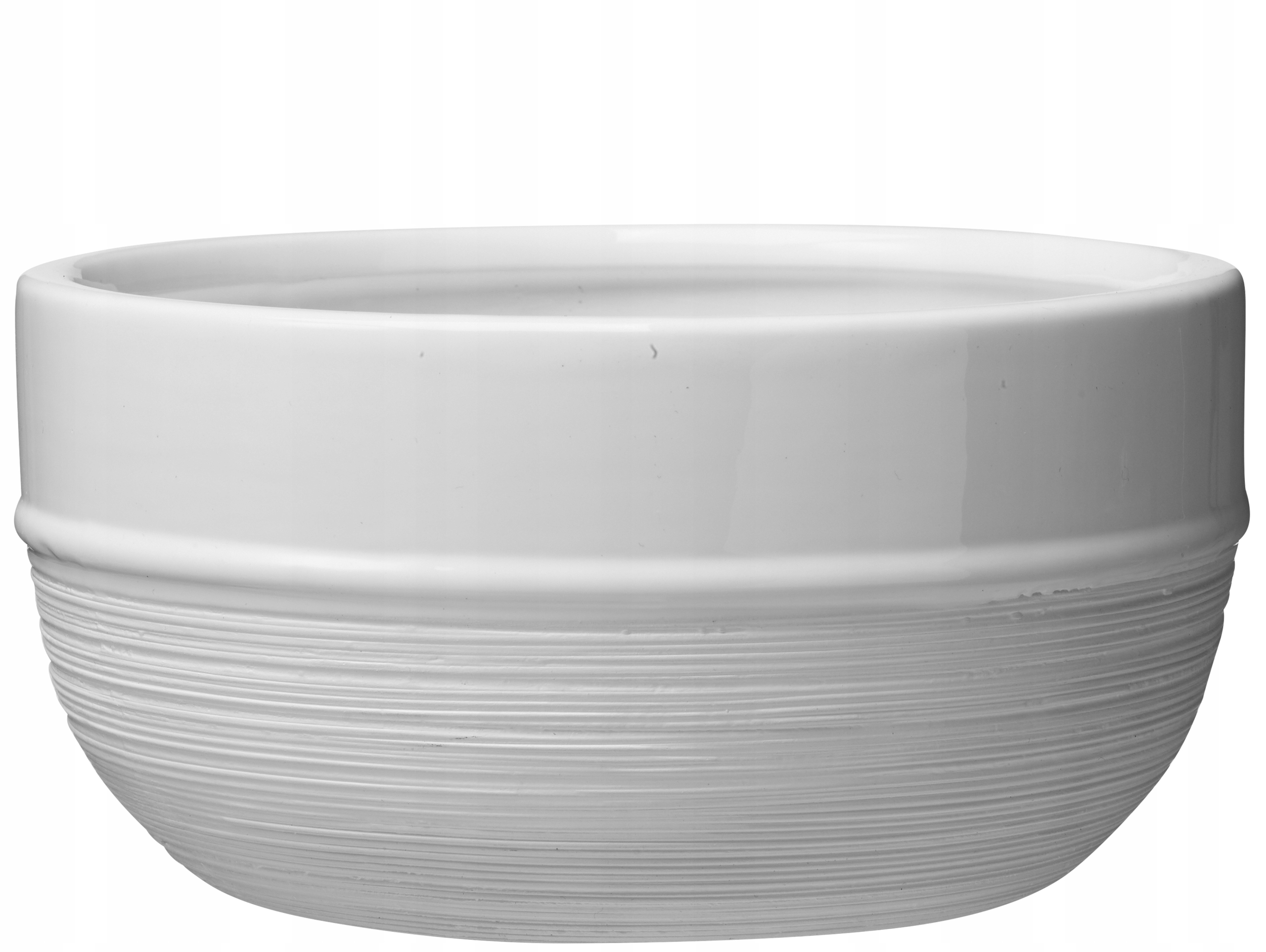 DONICZKA CERAMICZNA BIAŁA 13x19 OSŁONKA PLANTER 19