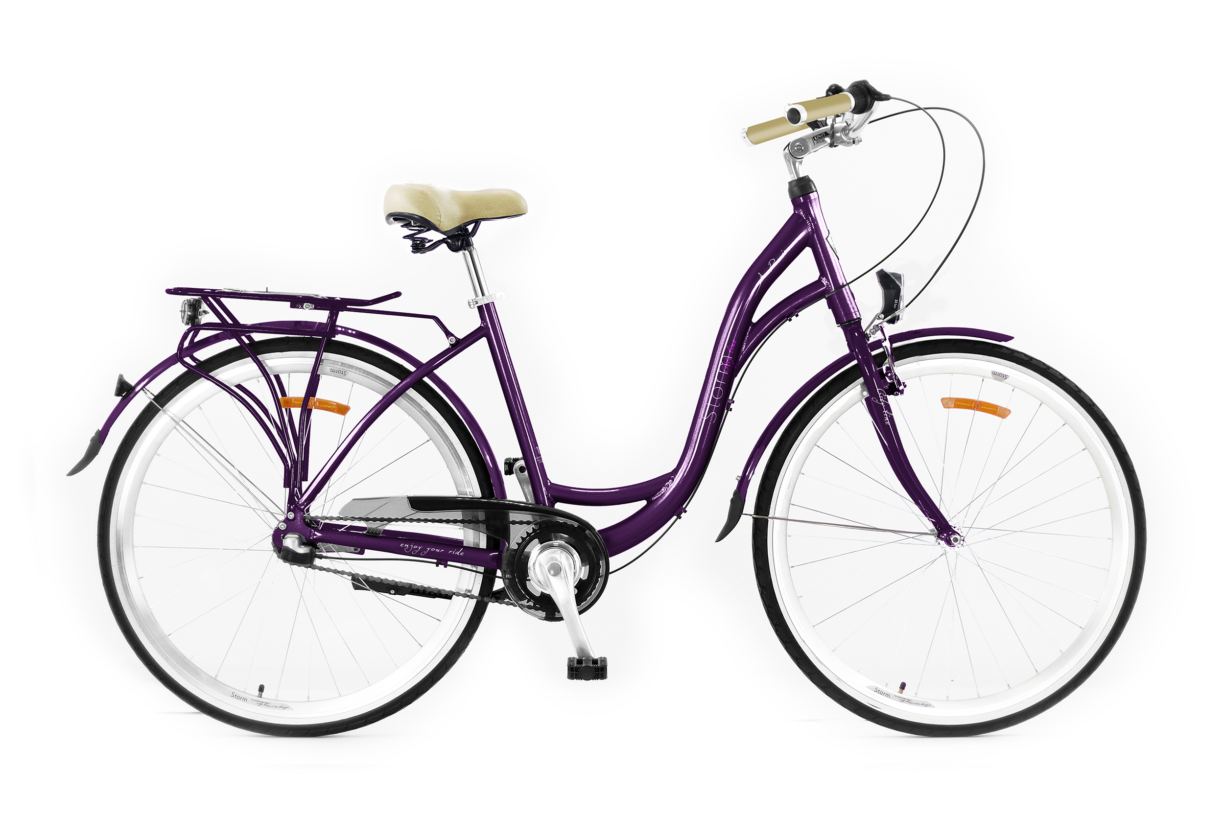 Rower Storm Paris 28 Nexus 3S śliwka 17