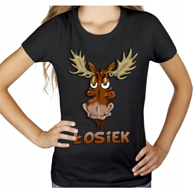 

Łosiek łoś koszulka damska