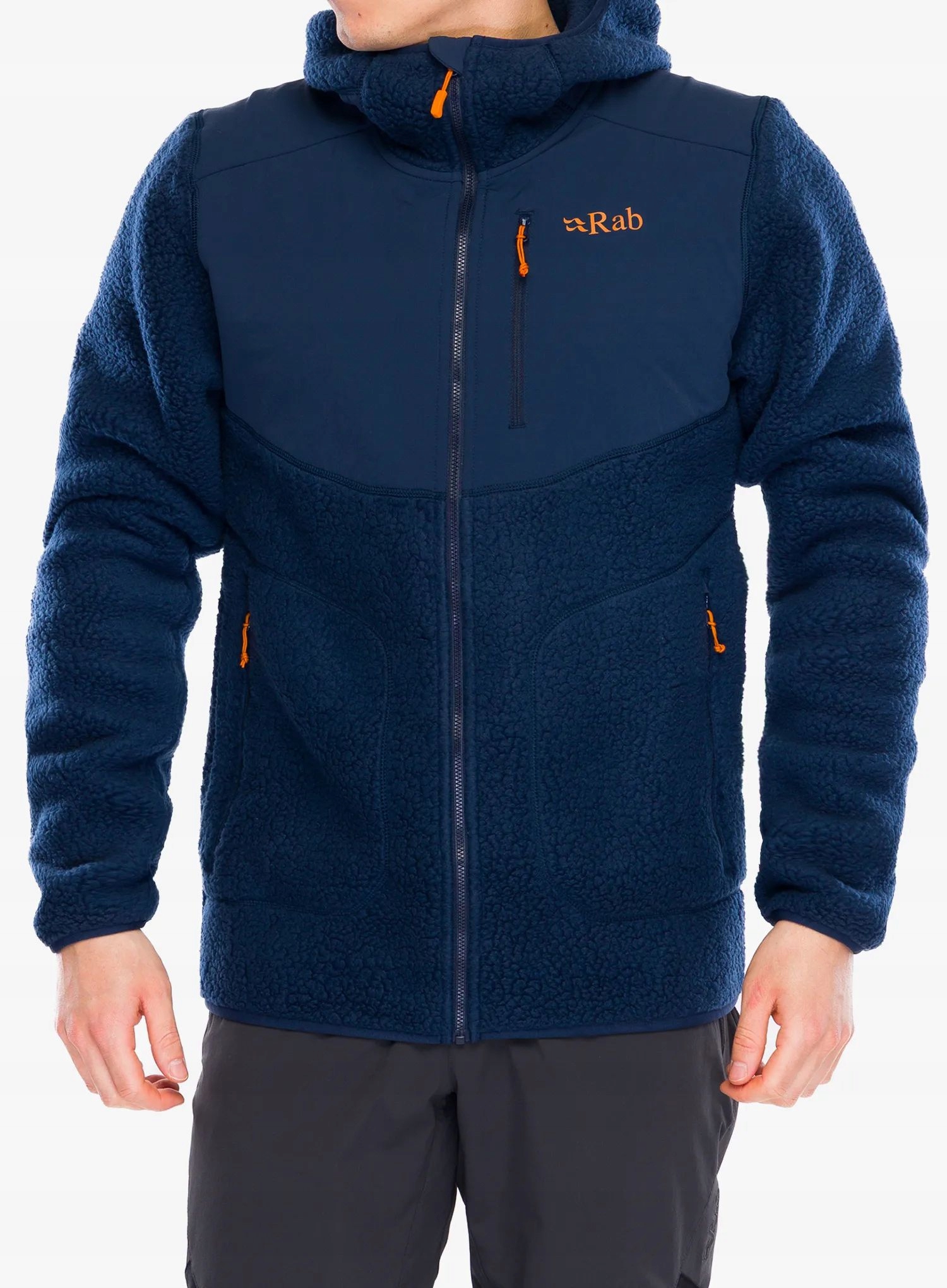 Fleecová bunda Rab Outpost Hoody deep ink S