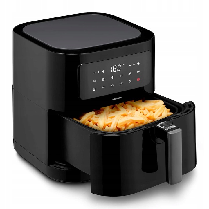 Frytkownica Air Fryer Medion 2150W 5,2L,9 Progr.100 Przepisów w aplikacji