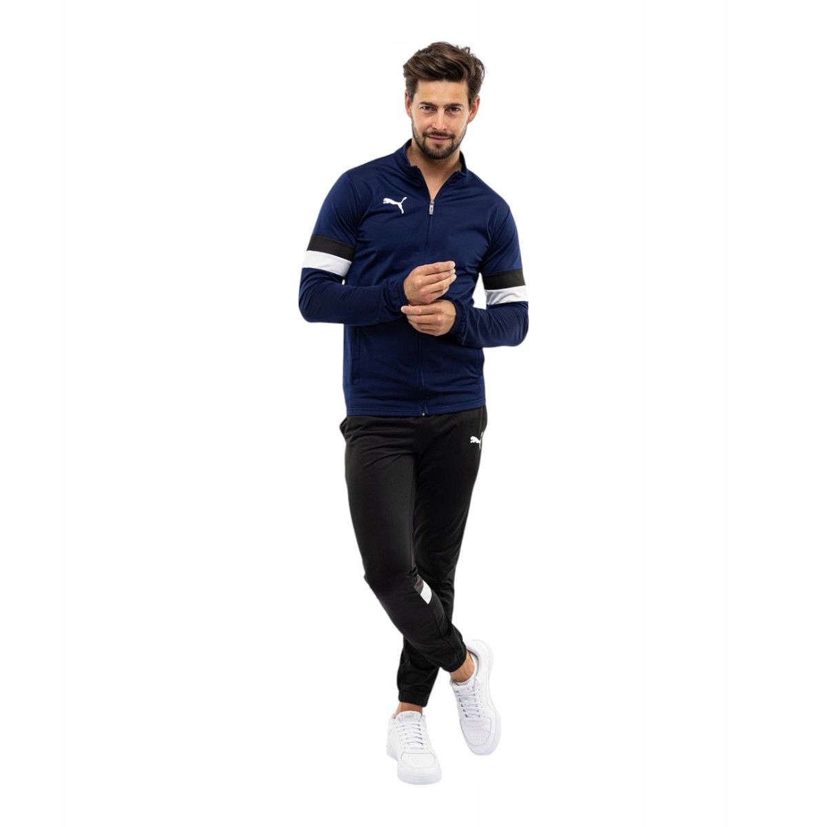 Puma Teplákovka Pánský Kompletní Teamrise Tracksuit Tmavě Modrý/černý r.XXL