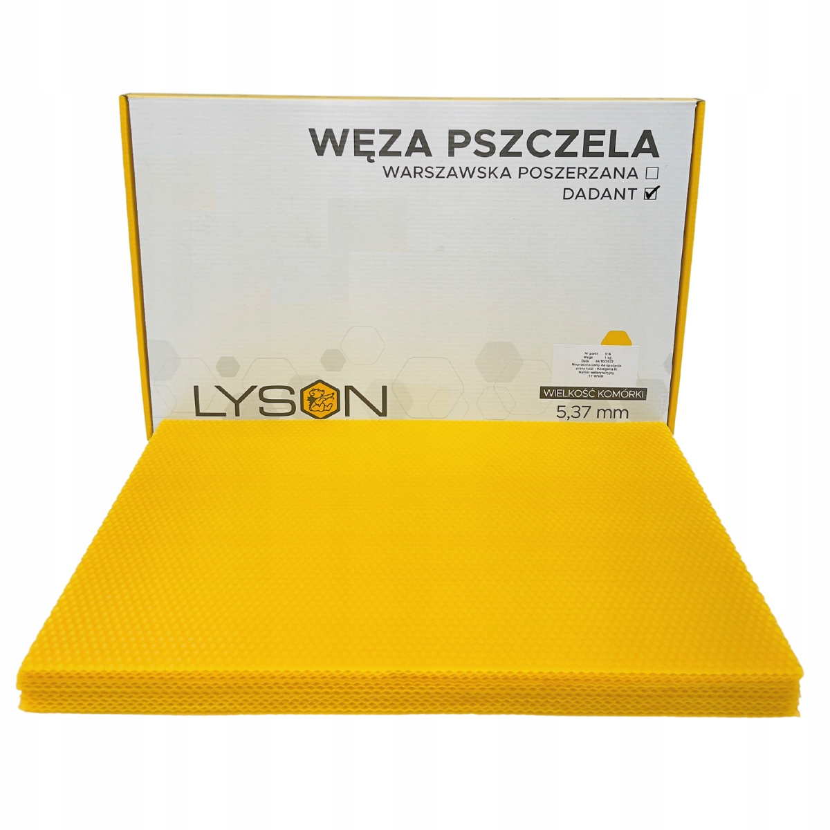 

Węza Pszczela Dadant Łysoń 1 Kg Badana 5,4mm