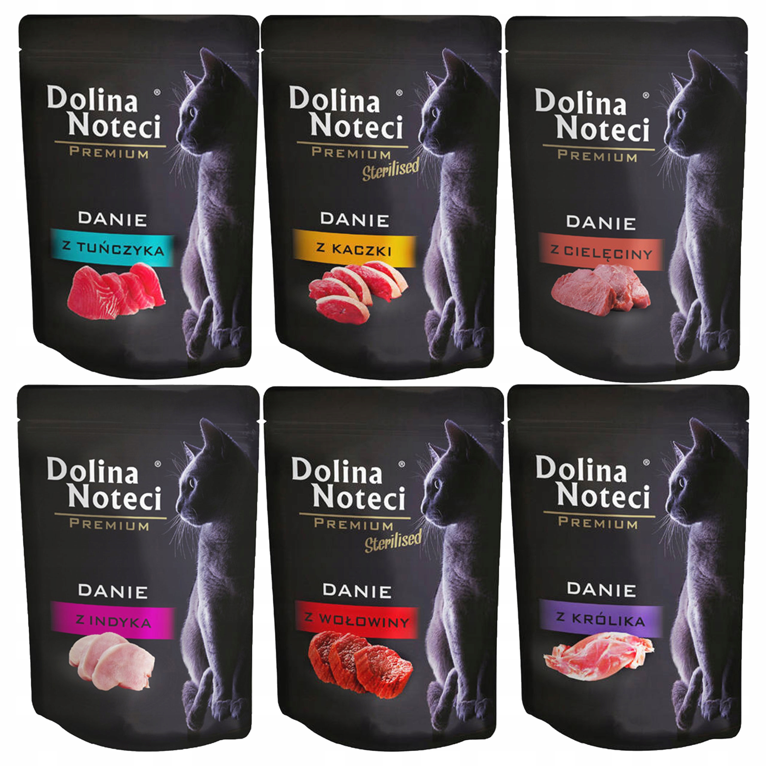 Levně Dolina Noteci Premium Jídlo mokré krmivo pro kočky mix chutí 160 x 85 g